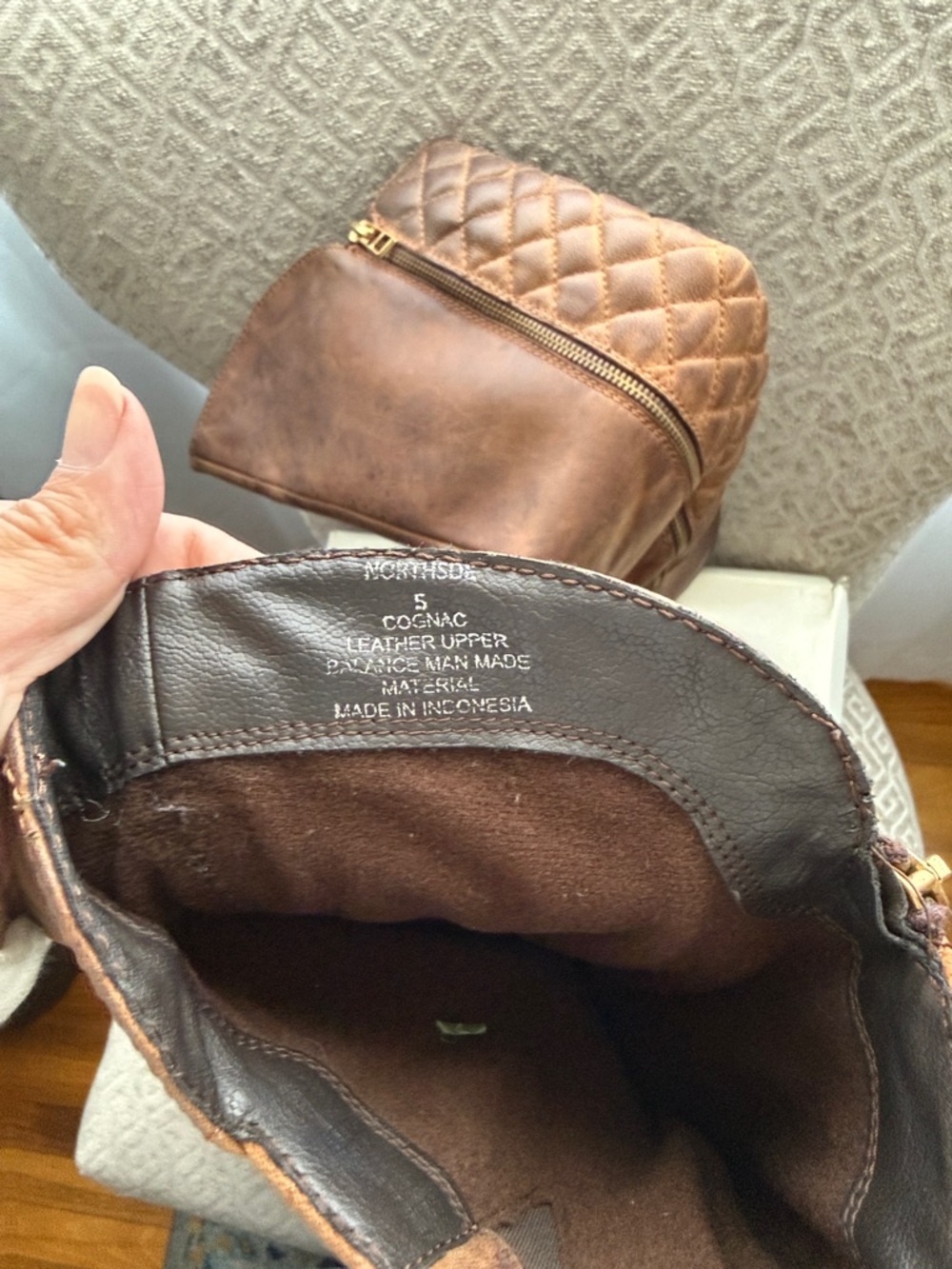 Steve Madden Brown Quilted Below-the-Knee Boots - Picture 7 of 8